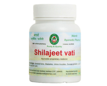 Шиладжит ваті Адарш Аюрведік (Shilajeet vati Adarsh Ayurvedic), 40 грам ~ 110 таблеток